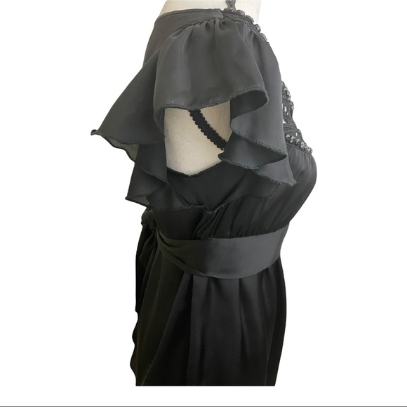 Lucy Paris baby doll round color with embroidery and stones tie back size Small - Picture 5 of 11